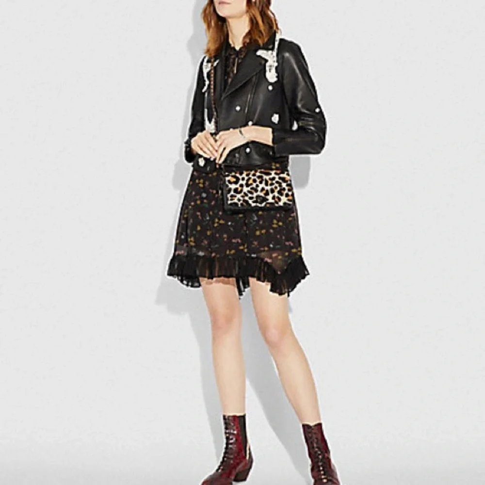 NWT COACH Dinky With Rivet Embellished Leopard Print 32869 - Picture 14 of 14